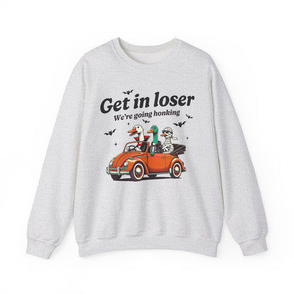 Get in Loser, We're Going Honking Halloween Crewneck Sweatshirt - Samberule
