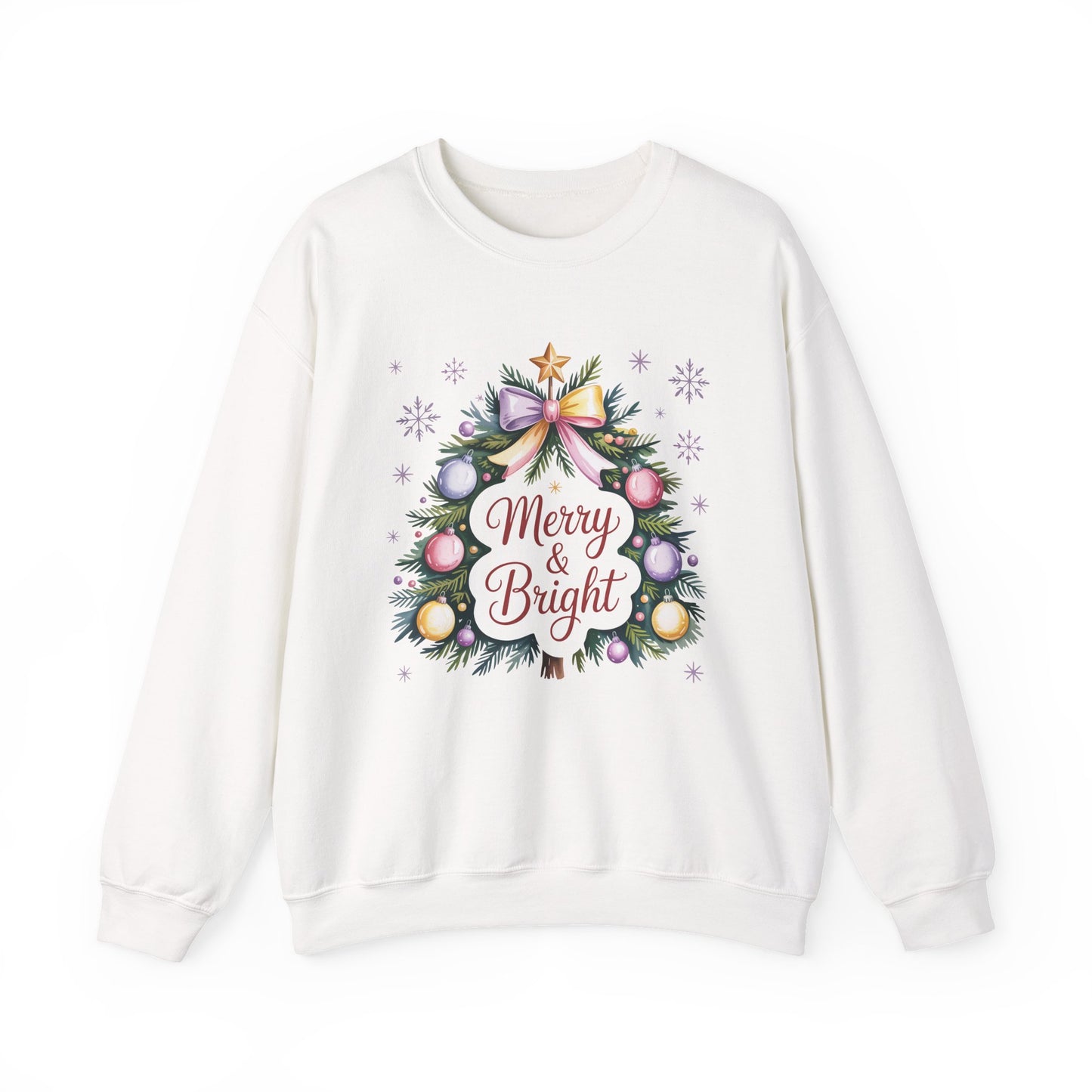 Merry & Bright Christmas Crewneck Sweatshirt