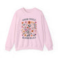 Grow Freely Bloom Wildly Motivational Crewneck Sweatshirt