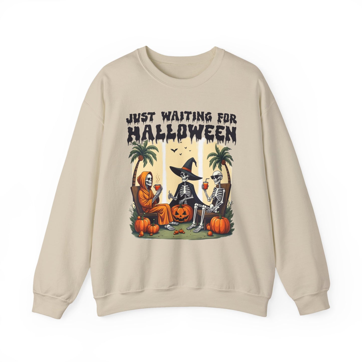 Just Waiting for Halloween Crewneck Sweatshirt - Samberule