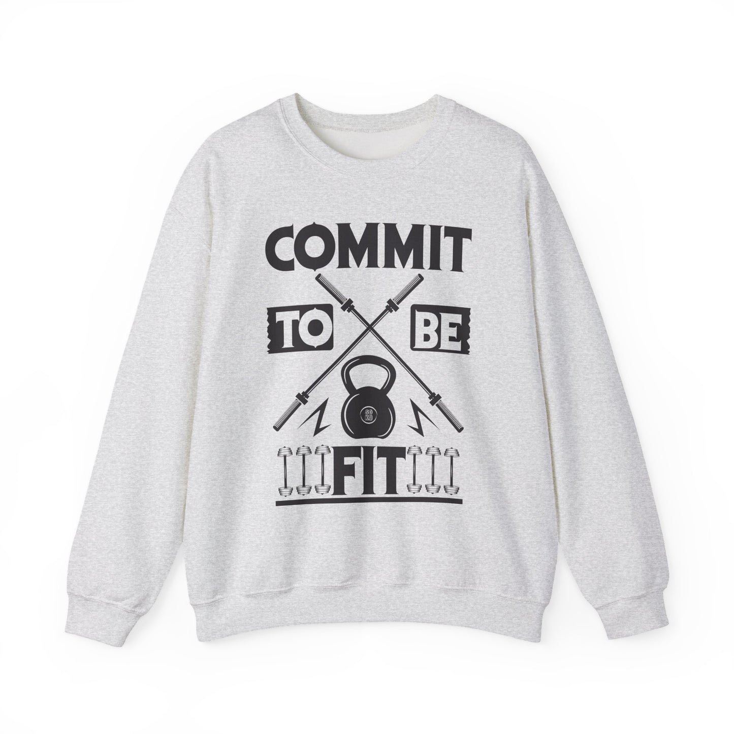 Commit To Be Fit Gym Crewneck Sweatshirt