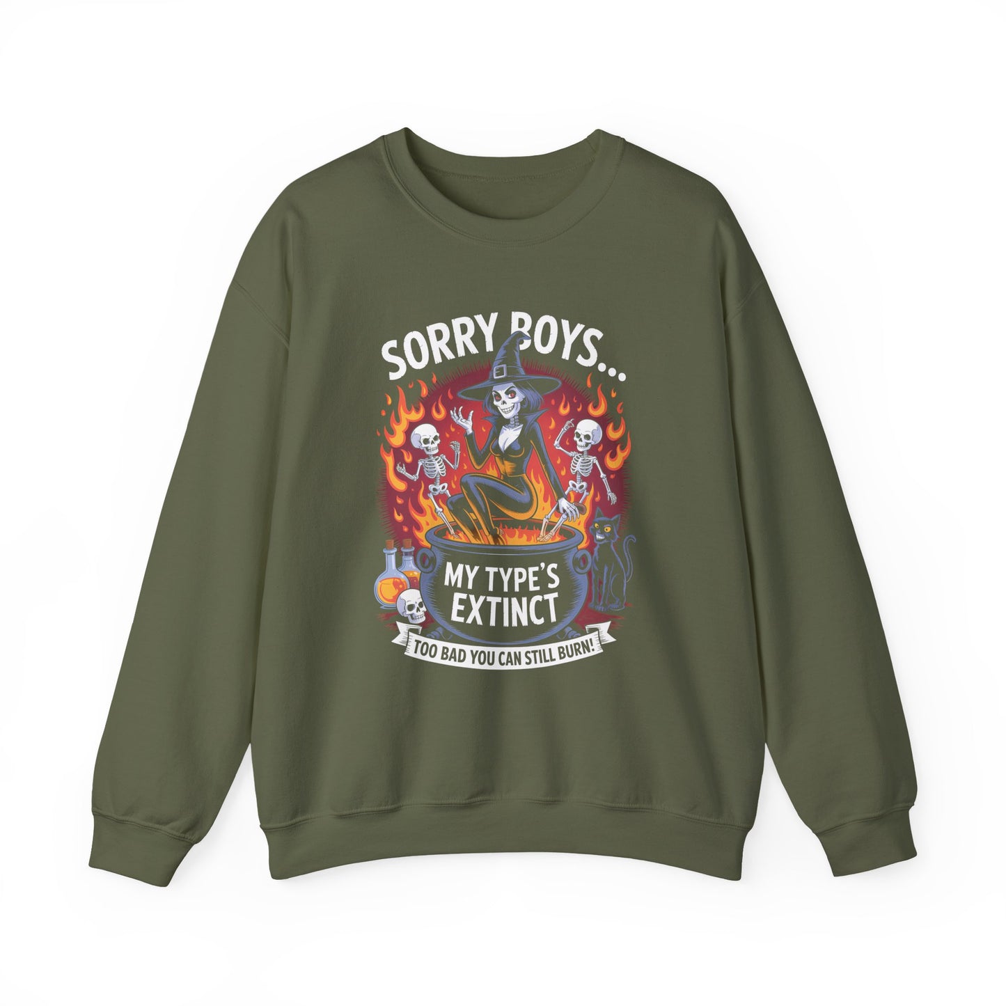 Sorry Boys Halloween Crewneck Sweatshirt - Samberule