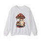 Cozy Mushroom Ghost Halloween Crewneck Sweatshirt - Samberule