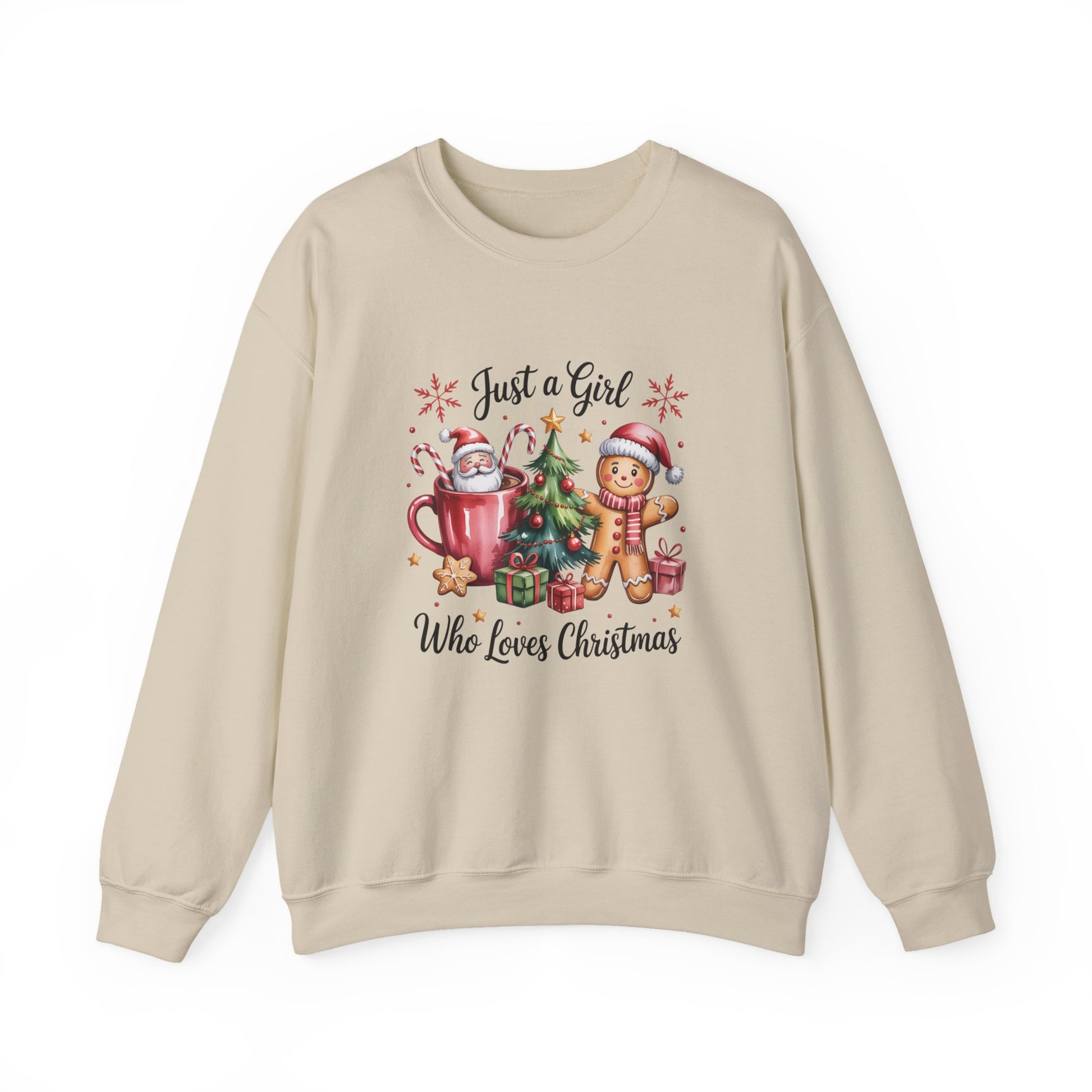 Just a Girl Who Loves Christmas Crewneck Sweatshirt - Samberule