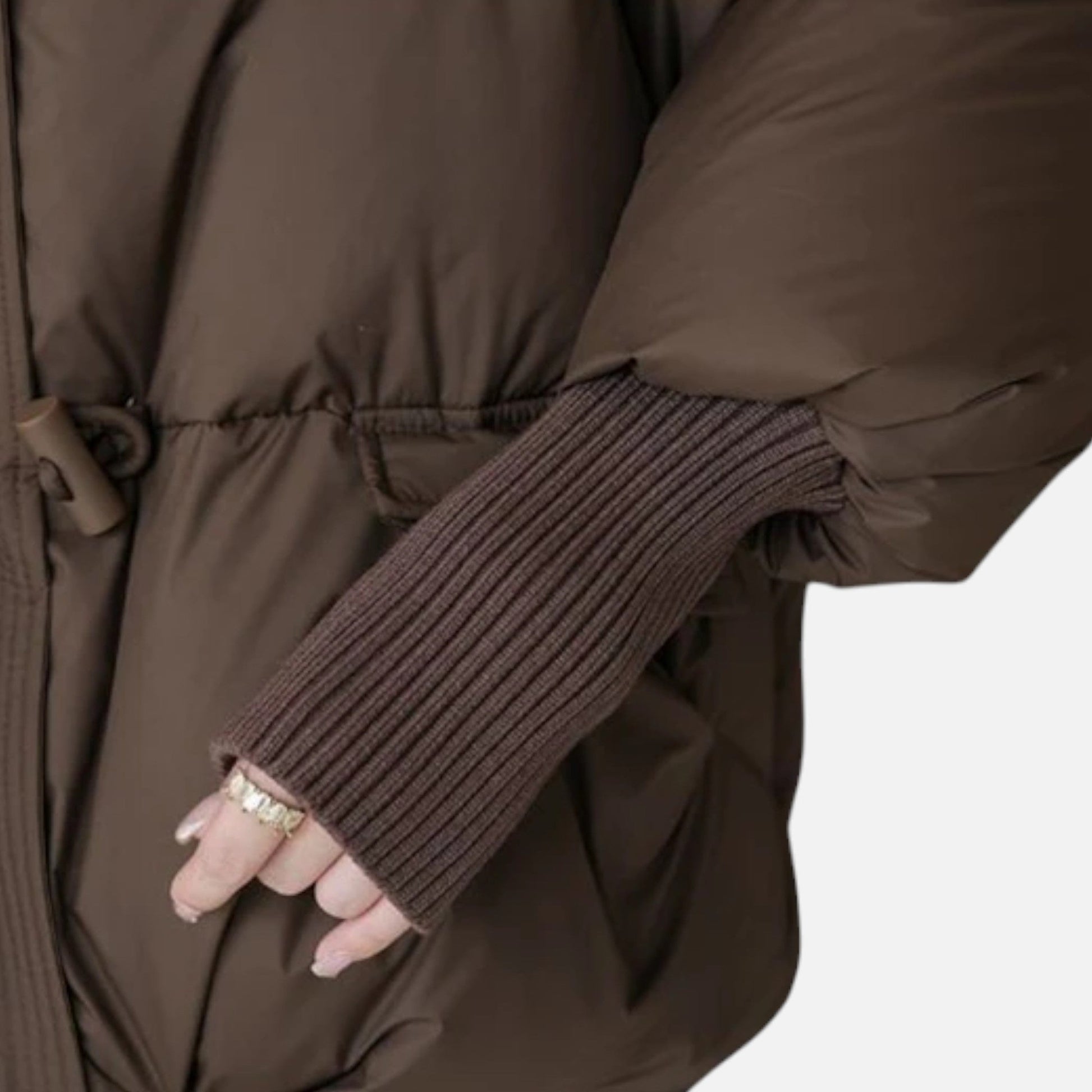 Women’s Puffer Jacket with Fur-Collar - Samberule