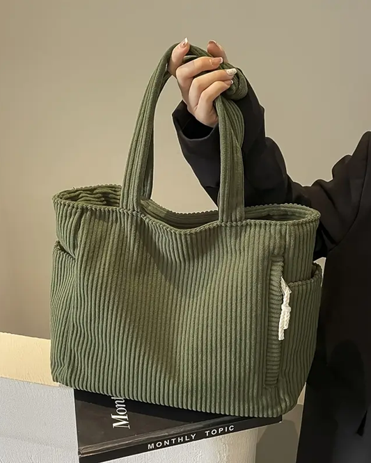 Aubrey - Corduroy Tote Bag - Samberule