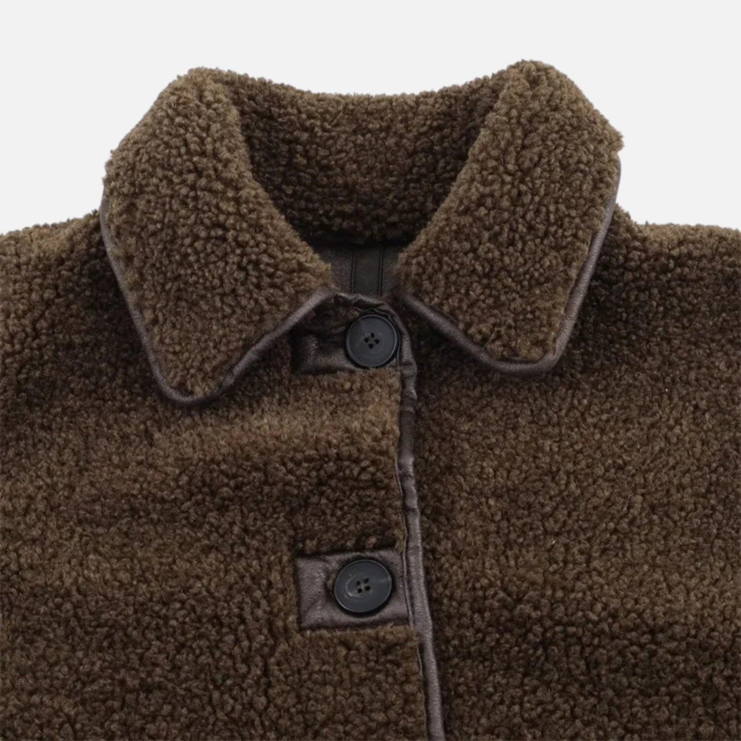 Women’s Reversible Brown Teddy Jacket - Samberule