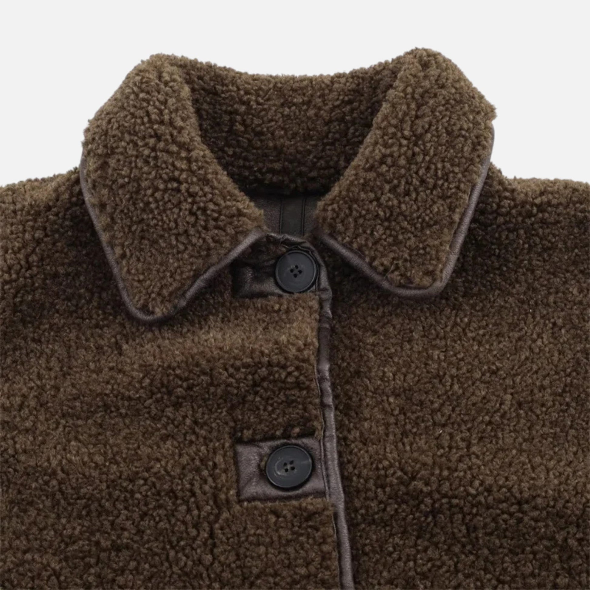 Women’s Reversible Brown Teddy Jacket - Samberule