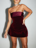 Luna - Fold-Over Mini Dress - Samberule