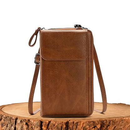 Ann - Vegan Leather Crossbody Wallet Bag - Samberule