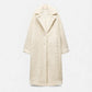 Women’s Long Winter Coat with Turn-Down Collar - Samberule