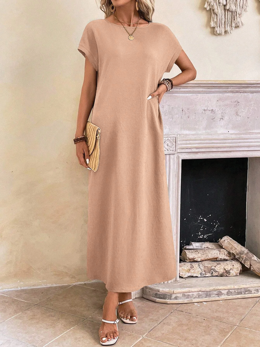 Stella - Casual Batwing Tunic Dress - Samberule