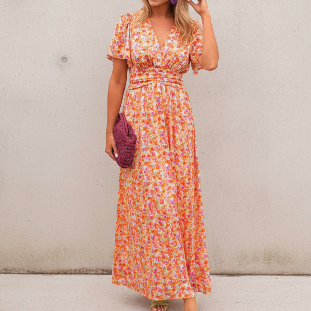 Alice - Floral Elegance Maxi Dress - Samberule