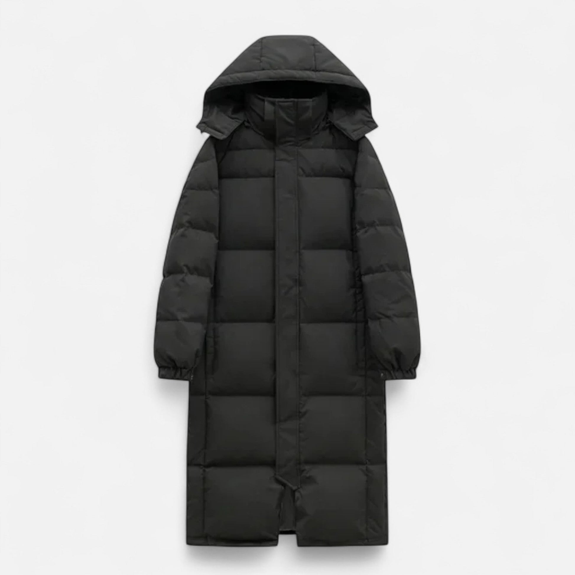 Unisex Long Hooded Puffer Jacket - Samberule