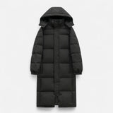 Unisex Long Hooded Puffer Jacket - Samberule