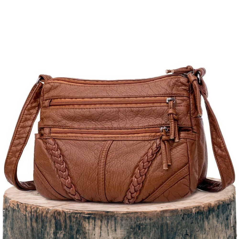 Catherine - Vegan Leather Crossbody Shoulder Bag - Samberule