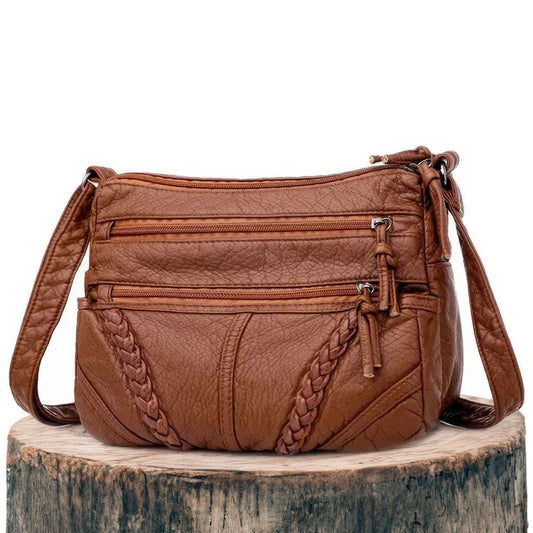 Catherine - Vegan Leather Crossbody Shoulder Bag - Samberule