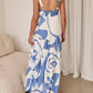 Enchanting Geometric Print Maxi Dress