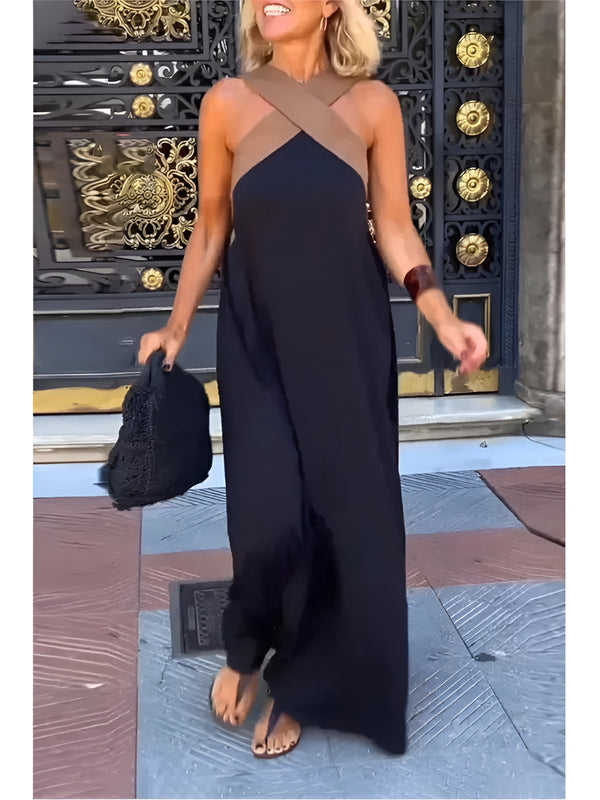 Esther - Halter Neck Maxi Dress - Samberule