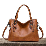 Sarah - Vegan Leather Structured Shoulder Bag - Samberule