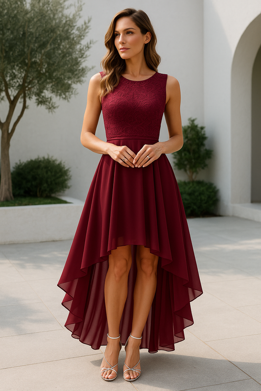 Alexis | Women Wedding Guest High Low Dress - Samberule