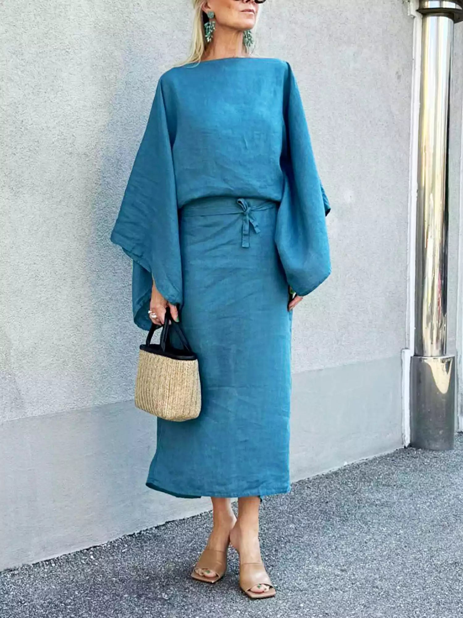 Gianna - Kimono Midi Dress - Samberule