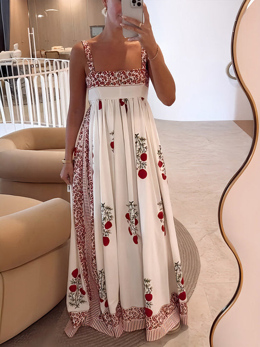 Maxi dress with flowers