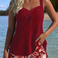 Two-Piece Striped Tankini Swimsuit