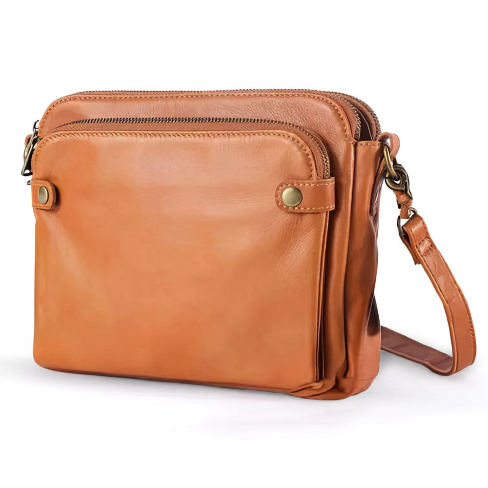 Anne - Vegan Leather Crossbody Shoulder Bag - Samberule