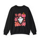 Ghost Floral Halloween Crewneck Sweatshirt - Samberule