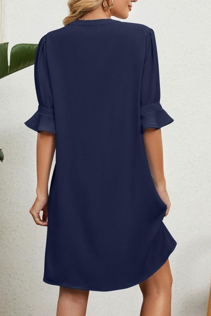 Amélie | Elegant Dress with V-Neck - Samberule