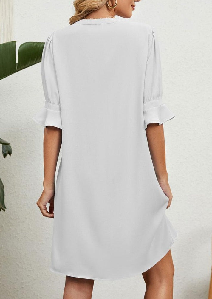 Amélie | Elegant Dress with V-Neck - Samberule