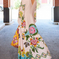 Exquisite Sunshine Floral Print Flowing Maxi Dress