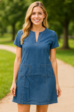 Michele - Denim Casual Dress - Samberule