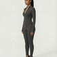 LUVINA Zip-Up Jumpsuit