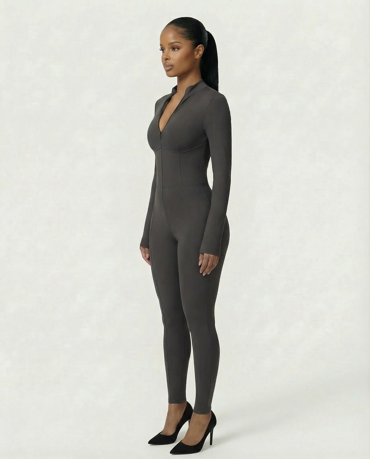 LUVINA Zip-Up Jumpsuit