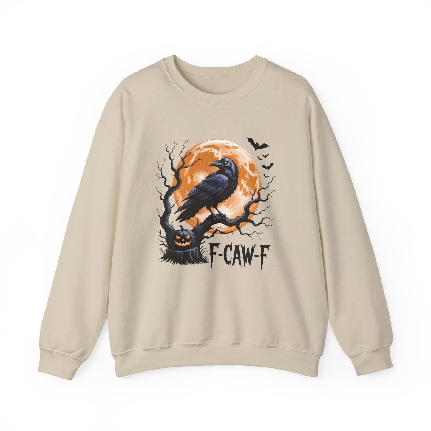 Black Crow F-Caw-F Halloween Crewneck Sweatshirt - Samberule