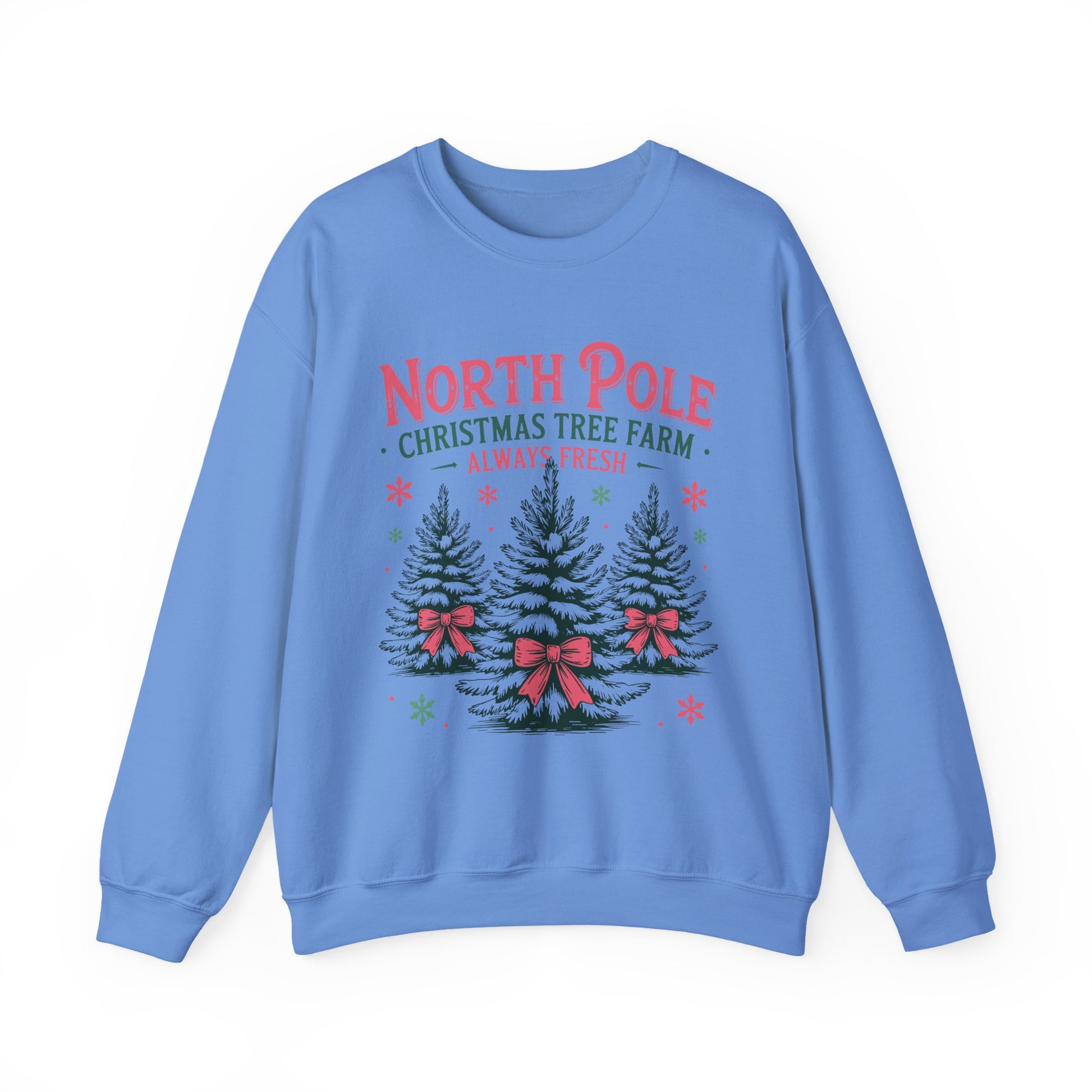 North Pole Christmas Tree Farm Christmas Crewneck Sweatshirt - Samberule