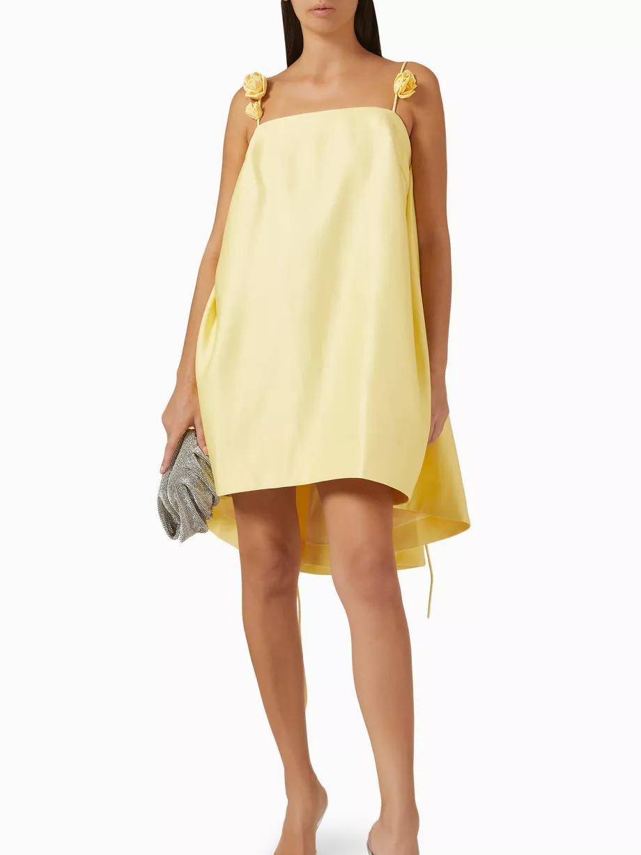 Lillian - Floral Strap Mini Dress - Samberule