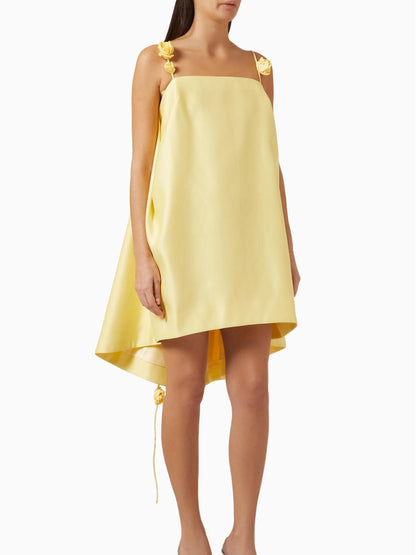 Lillian - Floral Strap Mini Dress - Samberule