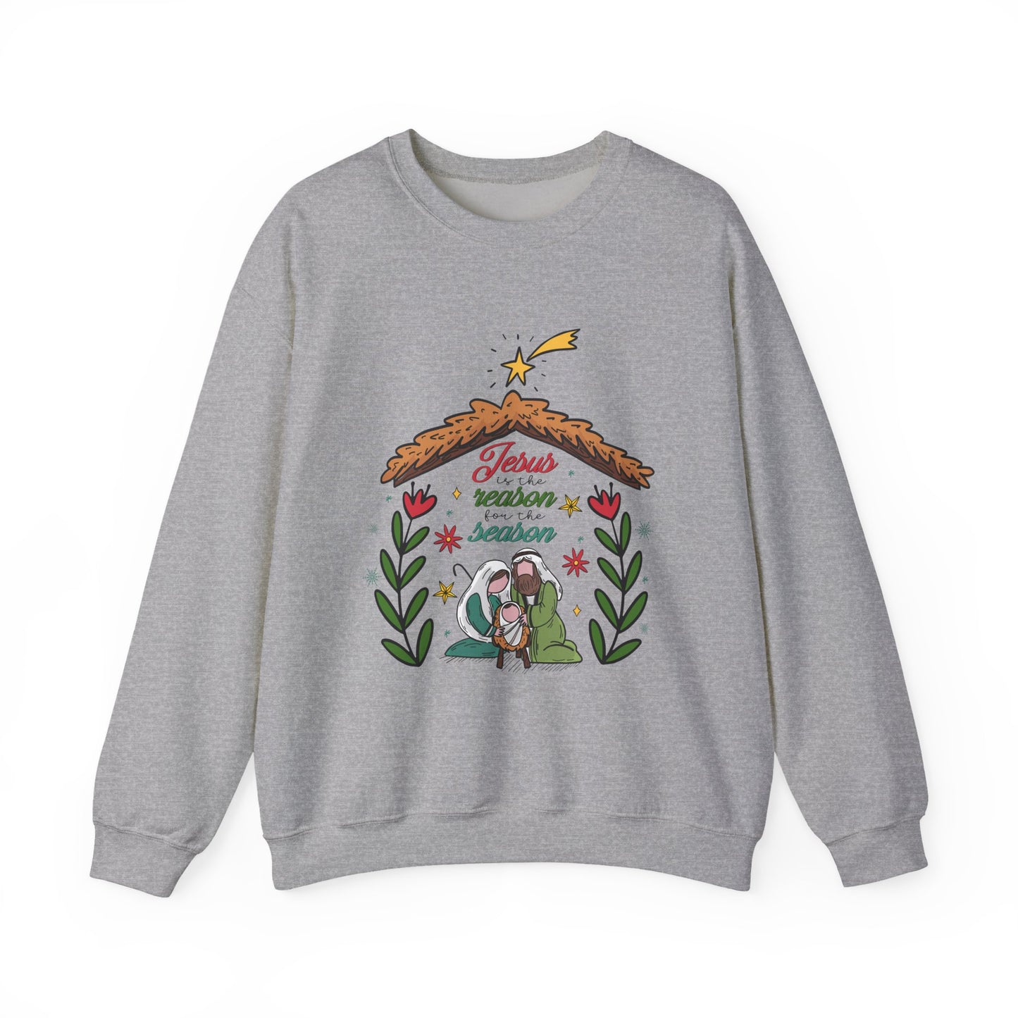 Jesus Is The Reason For The Season Christmas Crewneck Sweatshirt