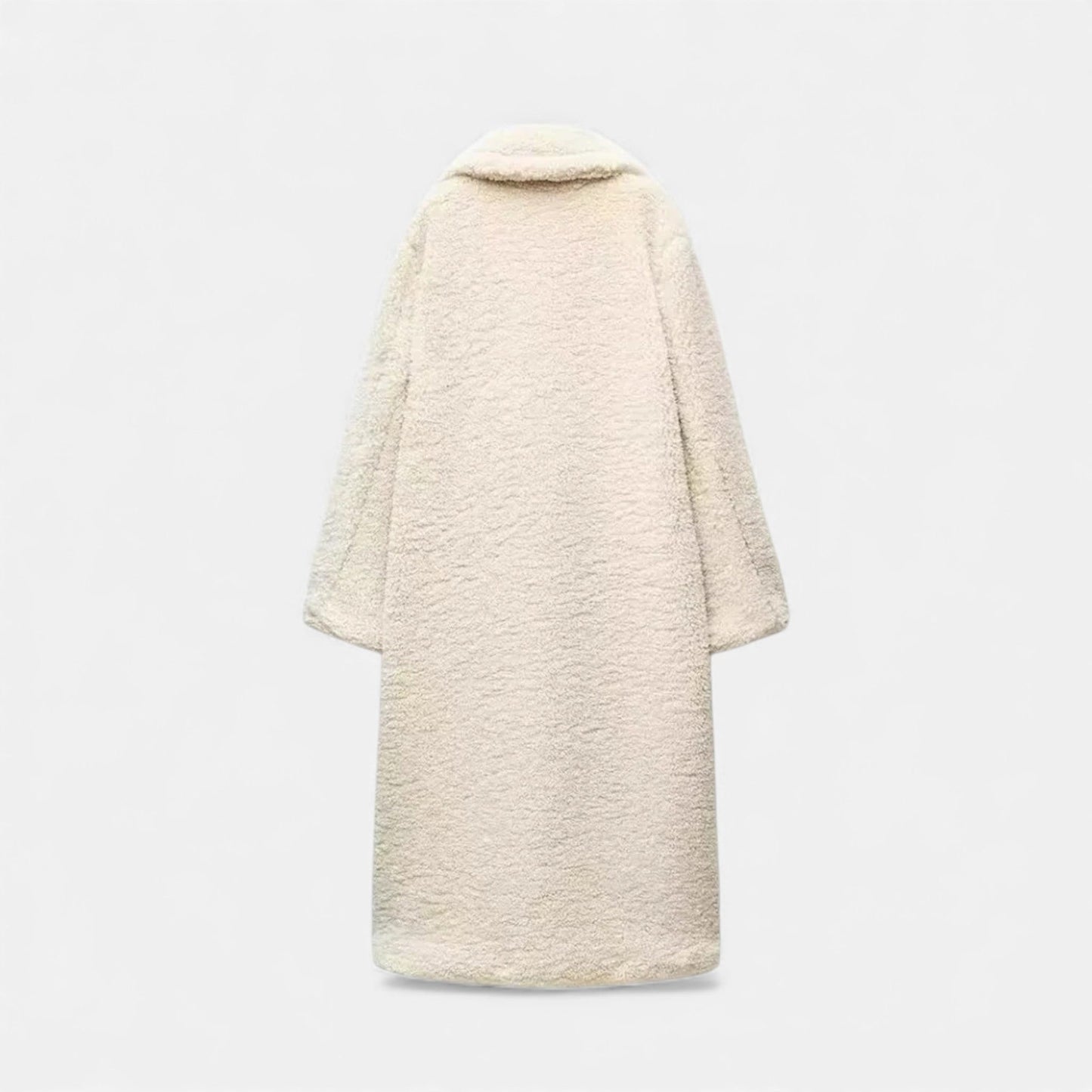 Women’s Long Winter Coat with Turn-Down Collar - Samberule