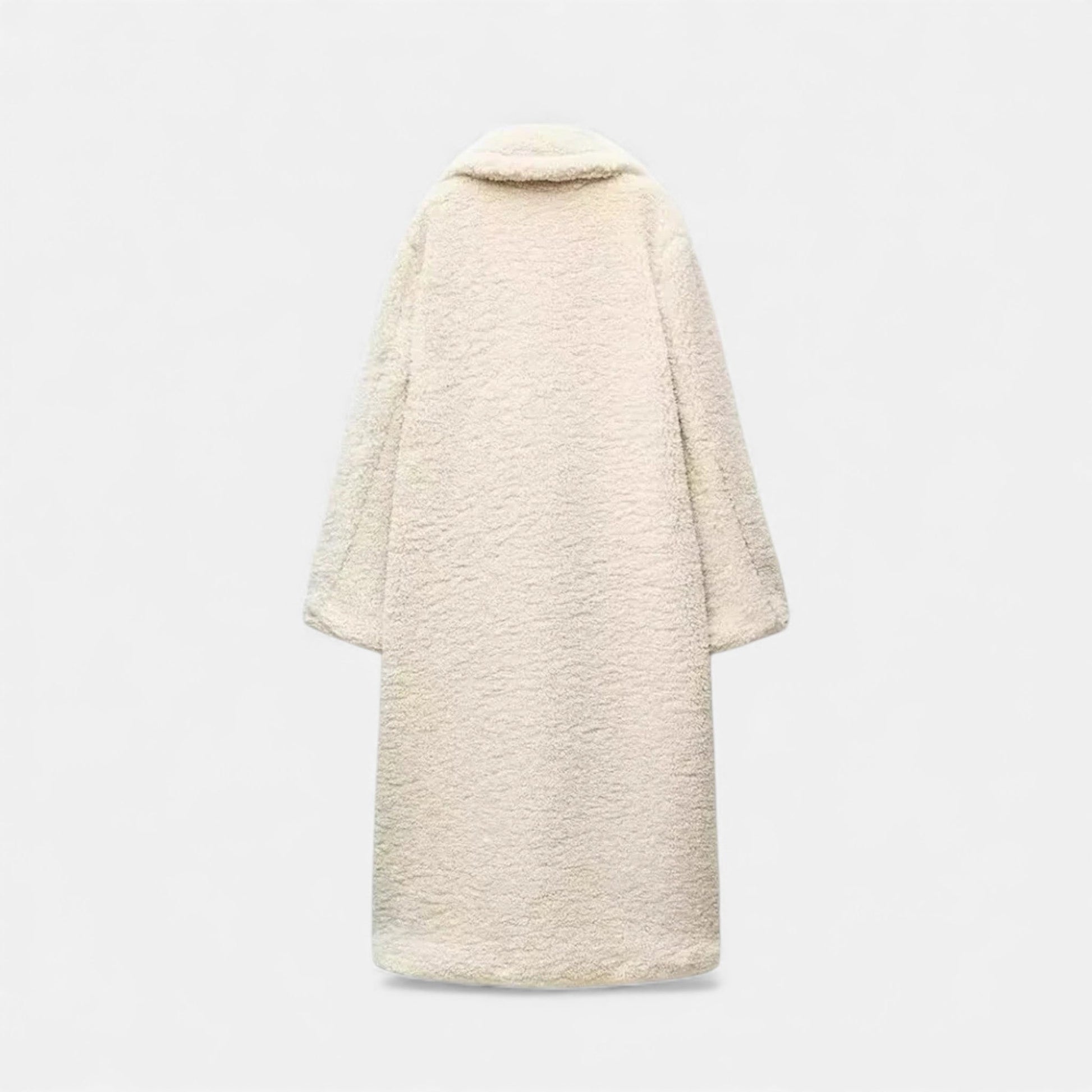 Women’s Long Winter Coat with Turn-Down Collar - Samberule