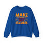 Make Muscles Not Excuses Gym Crewneck Sweatshirt