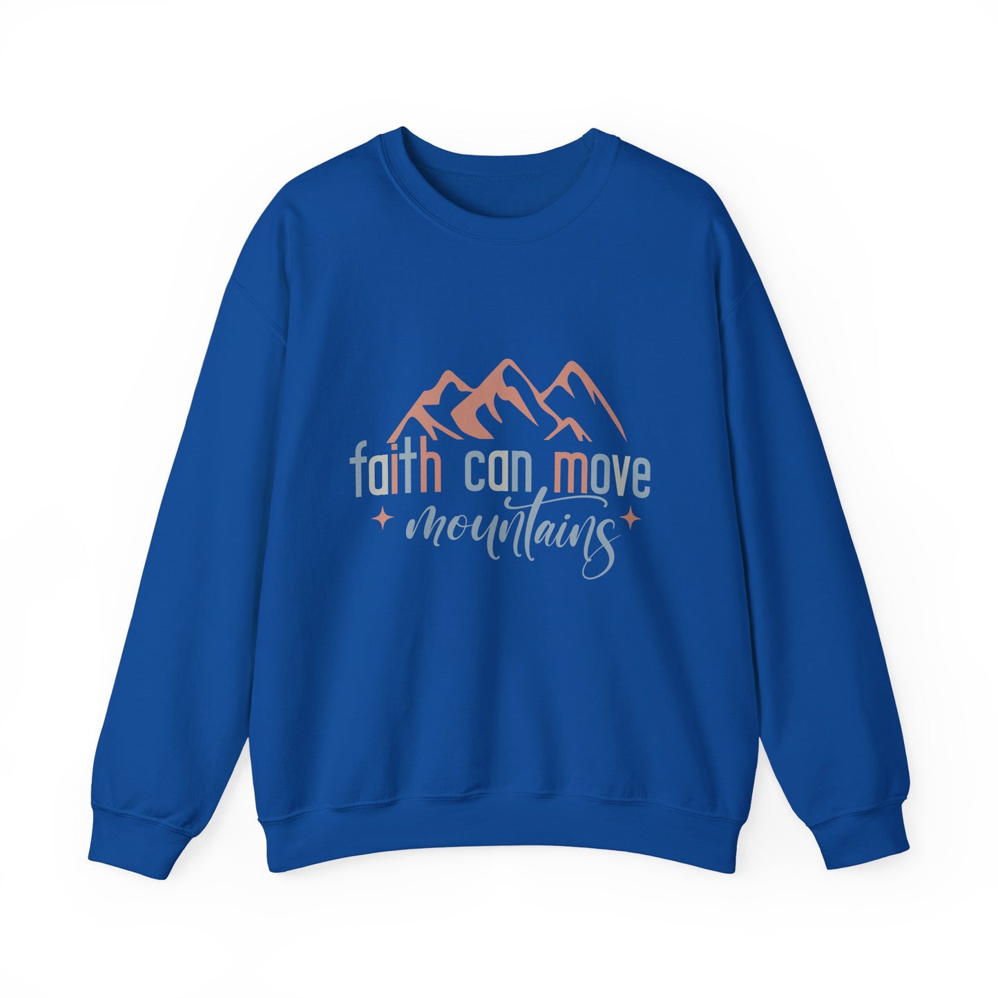 Faith Can Move Mountains Faith Crewneck Sweatshirt