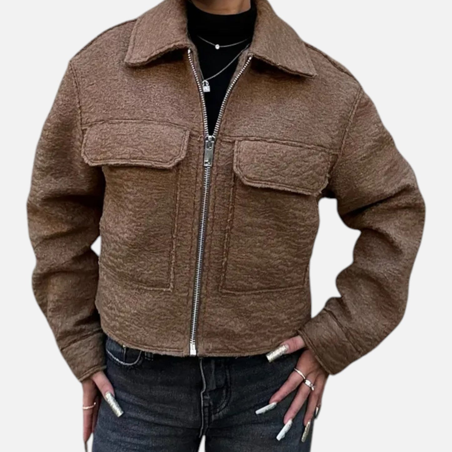 Women’s Rolled Tweed Jacket - Samberule