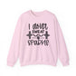 I Don't Sweat, Sparkle Gym Crewneck Sweatshirt
