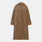 Women’s Long Winter Coat with Turn-Down Collar - Samberule
