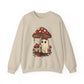 Cozy Mushroom Ghost Halloween Crewneck Sweatshirt - Samberule