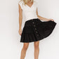 Ebba Short Skirt | Washed Black